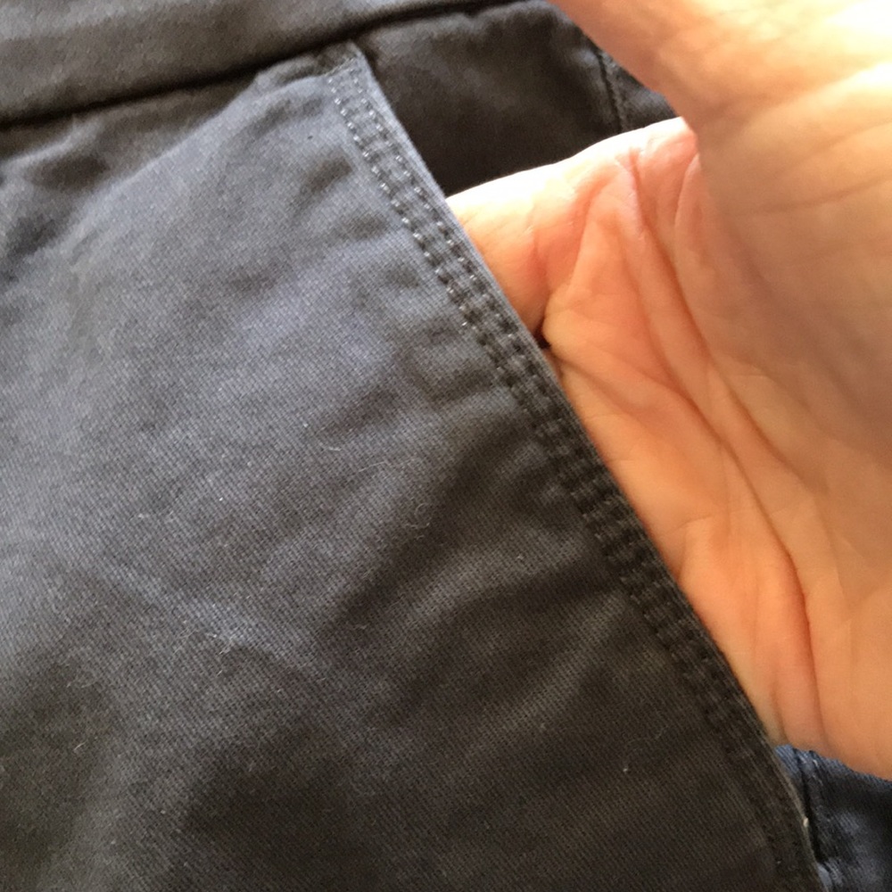 LOFT Curvy Gray Ankle Pants - Picture 8 of 8
